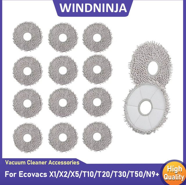 Ersatz Wischmopp-Tuch für ECOVACS Deebot X1 Omni X2 Omni T30 Pro Omni T30s Combo T10 T20 Roboterstaubsauger - Bild 1