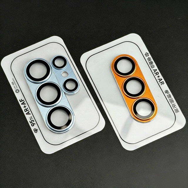 Luxuriöser Metall-Linsenschutz aus gehärtetem Glas für Samsung Galaxy S26, S26 Ultra und S26 Plus in Pink - Bild 1