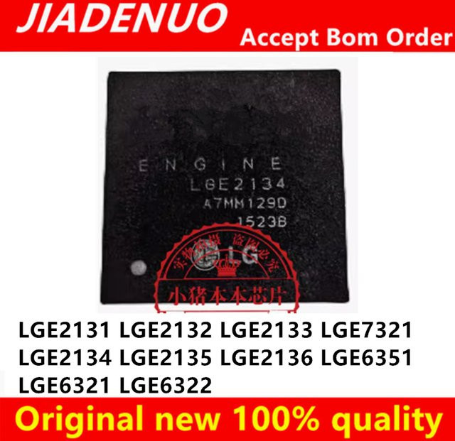 JIADENUO BGA-Chipsatz Schwarz für LGE2131 LGE2132 LGE2133 LGE2134 LGE2135 LGE2136 LGE6321 LGE6322 LGE6351 LGE7321 - Bild 1