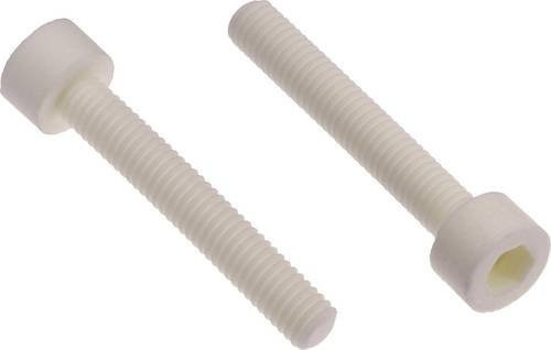 PB Fastener Zylinderkopfschraube M6 aus Keramik in Weiß, Länge: 5 mm - Bild 1