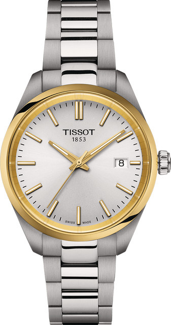 Tissot Armbanduhr, Quarz, Edelstahl, Silber, 34 mm, Damen - Bild 1