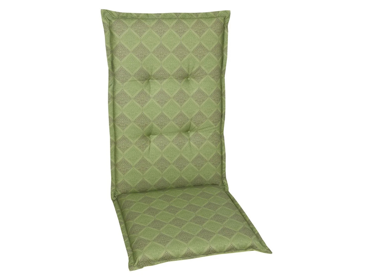 GO-DE TEXTIL Gartenauflage Raute 2er Set in Grün mit Schaumstofffüllung - Bild 2