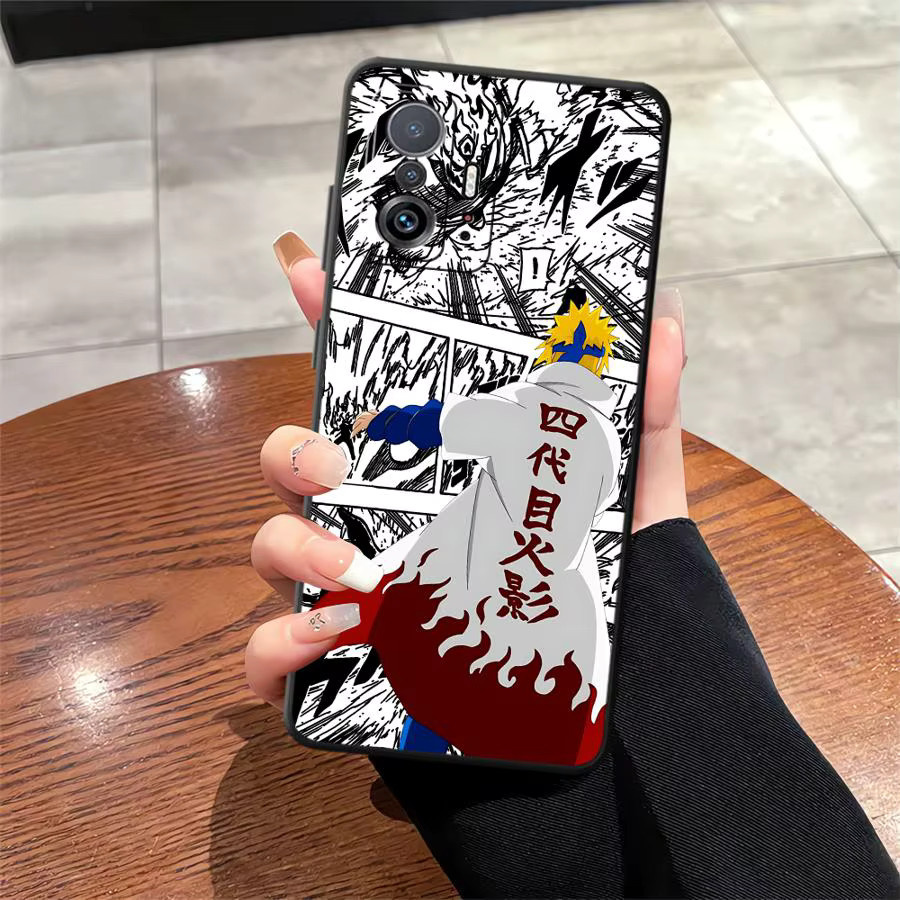 Schwarze weiche Handyhülle im Anime Naruto Sasuke Design für Xiaomi Mi 15 10T 11T 12T Pro 13 14 Pro 11 12 13 Lite 12X - Bild 3