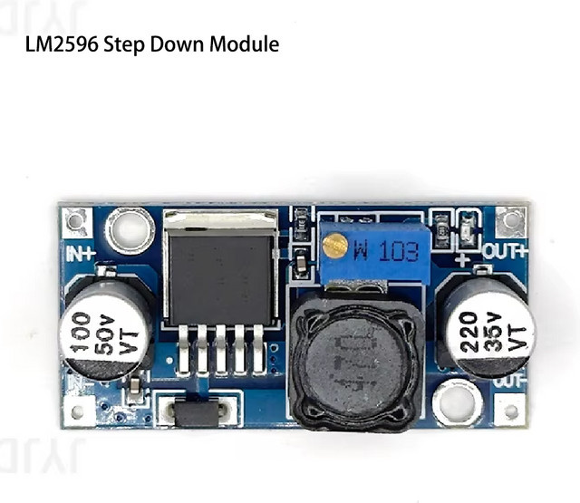 LM2596S DC-DC-Abwärtswandler-Modul Einstellbarer Spannungsregler-Konverter in Blau - Bild 1