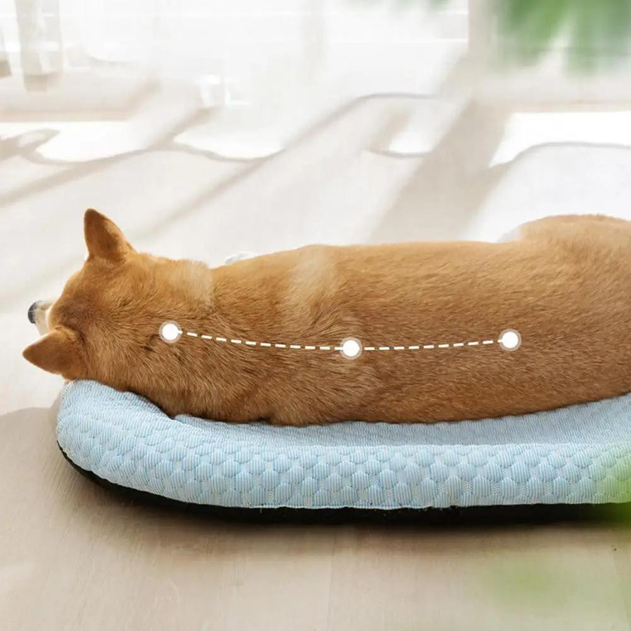 Kühlmatte aus Eis-Seide für Hunde und Katzen als Sommer-Schlafnest für kleine, mittelgroße und große Haustiere - Bild 3