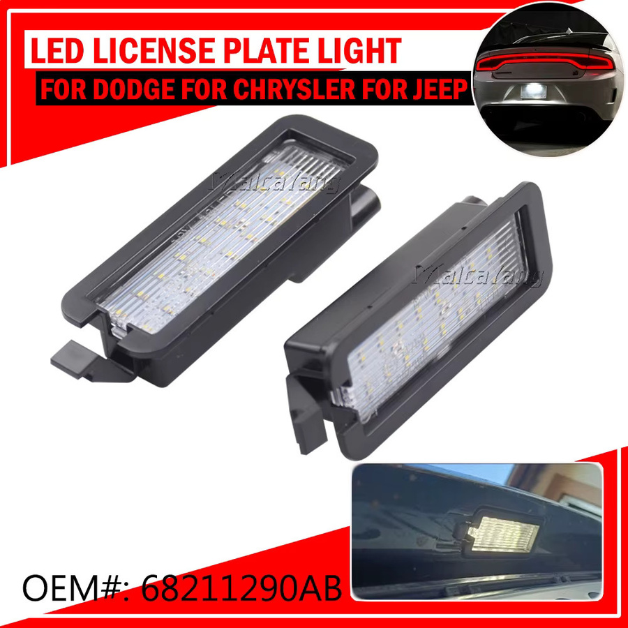 Malcayang 12V LED Kennzeichenbeleuchtung in Schwarz für Dodge Charger und Challenger - Bild 2