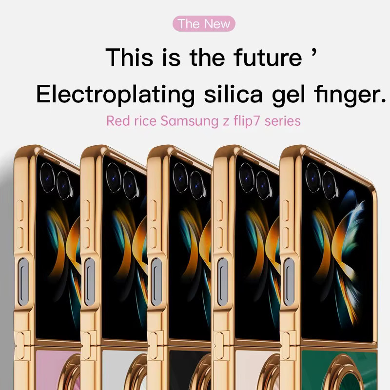 Astronauten Handyhülle mit magnetischer Ringhalterung für Samsung Galaxy Z Flip 7, FE 6, 5, 4, 3 in Lila - Bild 4