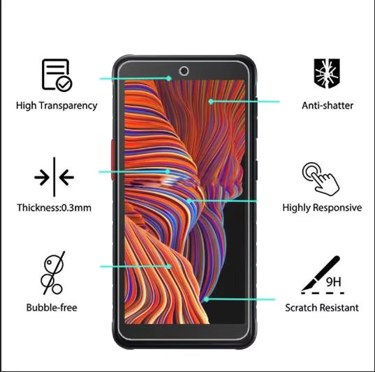 3er-Set Displayschutzfolie aus gehärtetem Glas für Samsung Galaxy A04, A04s, M04, F04, A11, M11, A13, A22, A23, A51, A52, A52s in Transparent - Bild 2