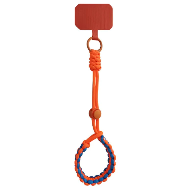 YTDMEN Verstellbares Handy-Universal-Lanyard in Orange, Handgewebte Handschlaufe als praktisches Anti-Drop-Sicherheitsseil für Outdoor-Sport - Bild 3