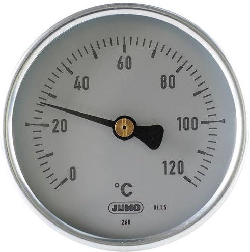 Jumo Bimetallthermometer in Silber und Stahl - Bild 1