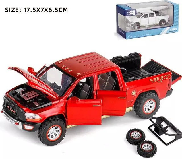 Linyi toy car Ram Pickup Simulation, Metall Auto Modell, 1:32, mit Licht und Sound, ab 14 Jahren - Bild 1