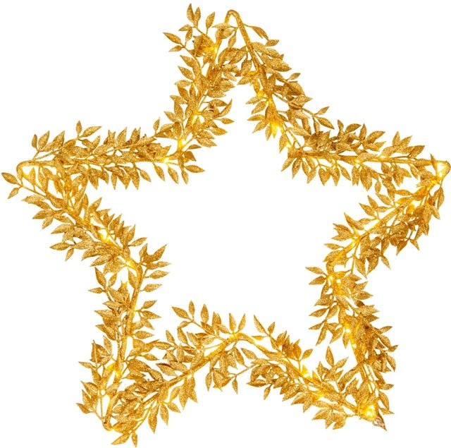 Näve LED-Deko-Leuchtstern für Weihnachten in Gold, B/H: 50 x 50 cm - Bild 1