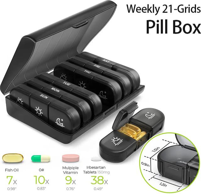 MARFLY Pillendose, 7 Tage, Unisex - Bild 1