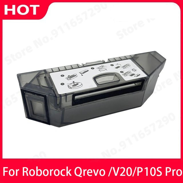 Roborock Staubbehälter für Qrevo Master, V20 und P10S Pro, Ersatz-Staubbox aus Kunststoff, transparent - Bild 1