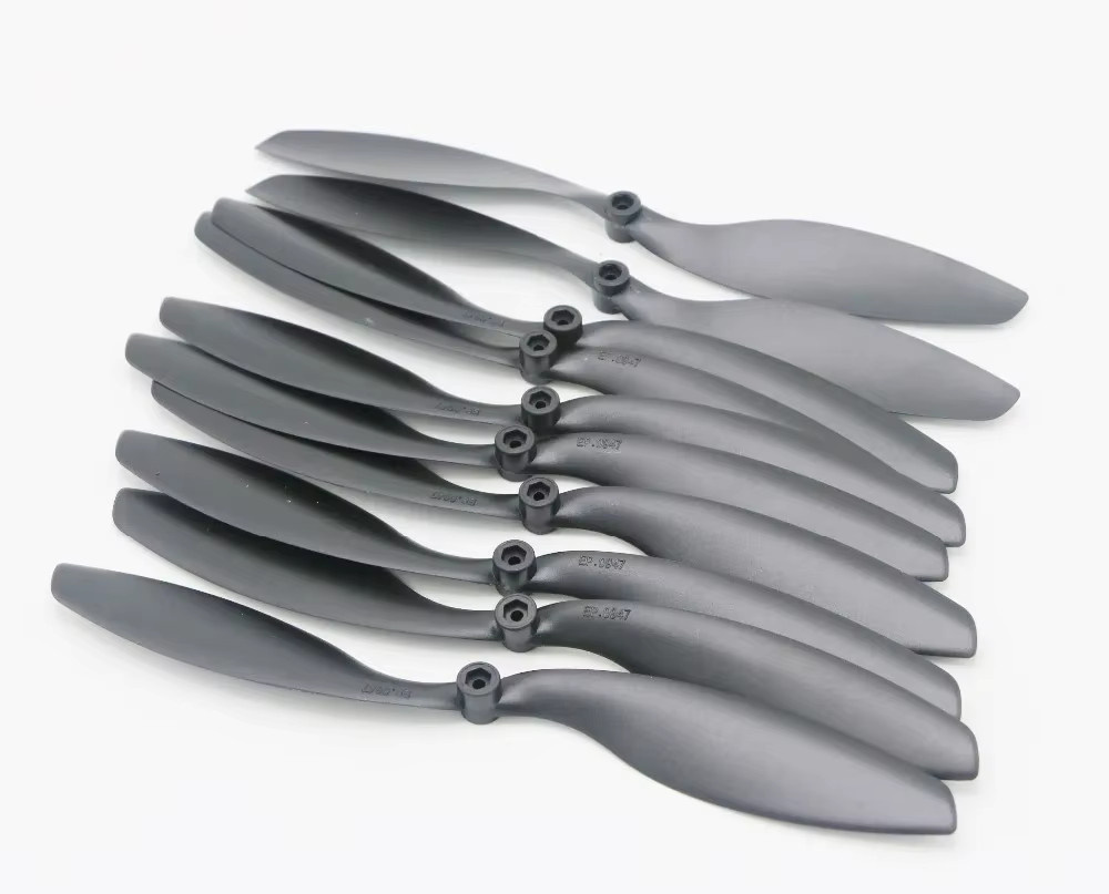 HY Propeller für RC Flugzeug Helikopter, 10-teiliges Set, Kunststoff, Schwarz - Bild 2