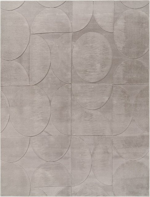 Fellteppich Lelystar in Grau, Boho-Design mit High-Low-Effekt, rutschfest und fußbodenheizunggeeignet, B: 160 cm, L: 220 cm - Bild 1