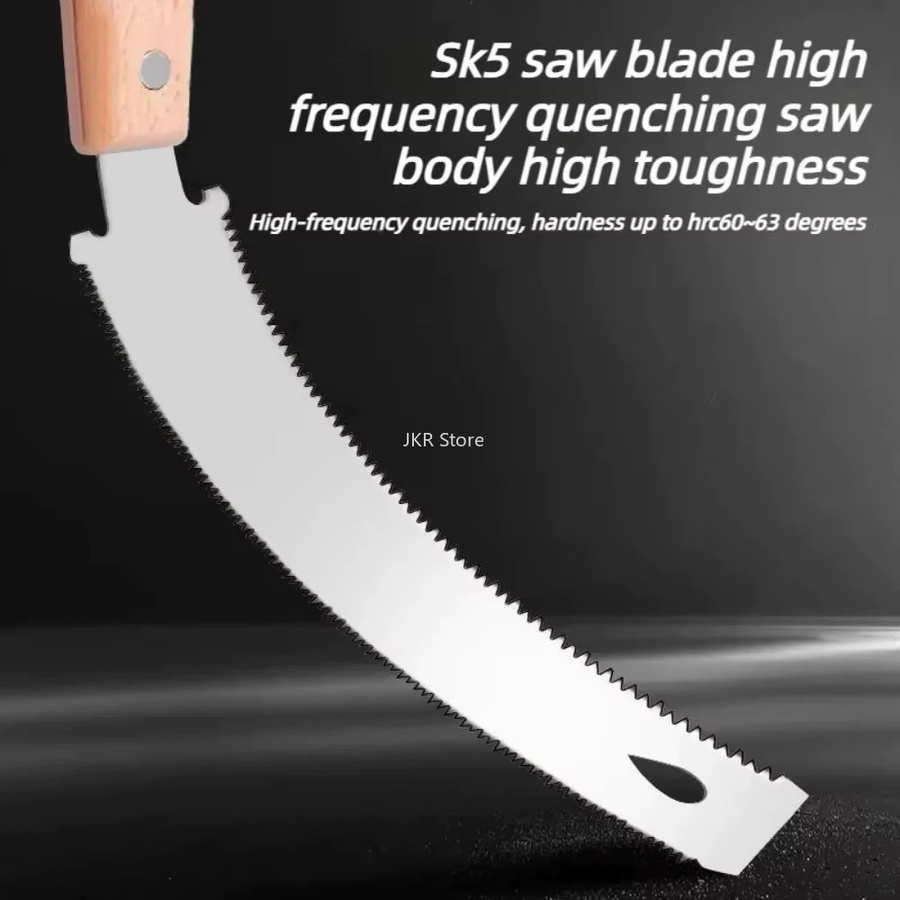 Japanische Mehrzweck-Handsäge aus SK5-Stahl mit feinzahniger Klinge in Silber, Länge: 30,0 cm - Bild 4