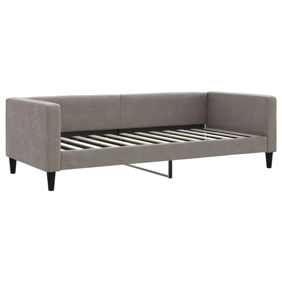 vidaXL Tagesbett in Taupe, modernes Polsterbett für Wohnzimmer oder Schlafzimmer, B/T: 90 x 200 cm - Bild 2