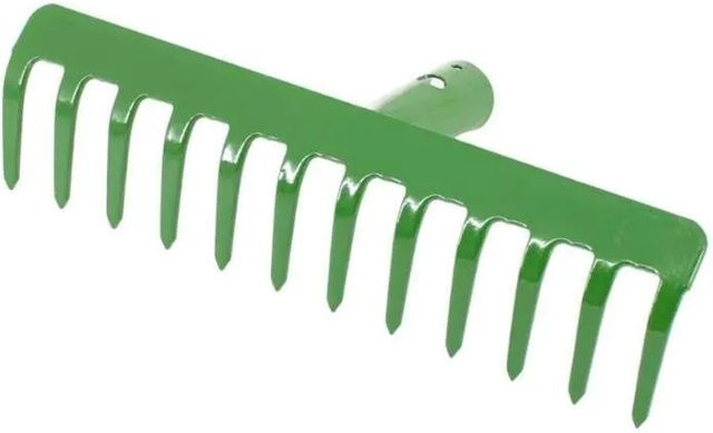 Galaflor Gartenrechen aus Stahl mit 12 Zinken, Breite: 30 cm - Bild 1