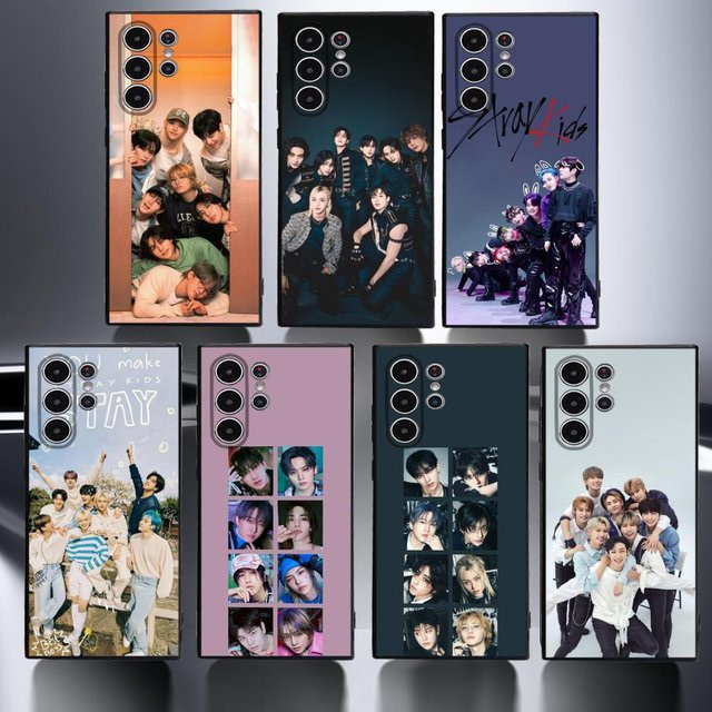 S-Strays Kpop K-Kids Handyhülle für Samsung Galaxy S20 S21 S22 S23 S24 FE Plus Ultra in Schwarz und Multicolour aus weichem TPU - Bild 1
