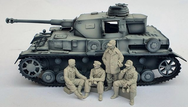 GK Militär Soldatenmodell, 4-teiliges Set, 1/35, unmontierter und unbemalter Bausatz - Bild 1