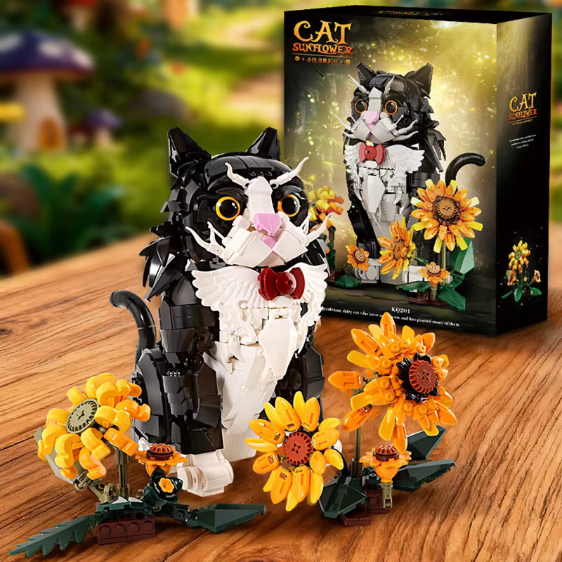 JAKI Tuxedo Cat Bauspielzeug-Set, Tier-Bausteine-Serie, 1434 Stück - Bild 2