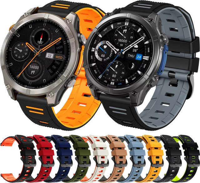 Zeblaze Uhrenarmband, Silikon, 22 mm, Multicolor, Unisex - Bild 1