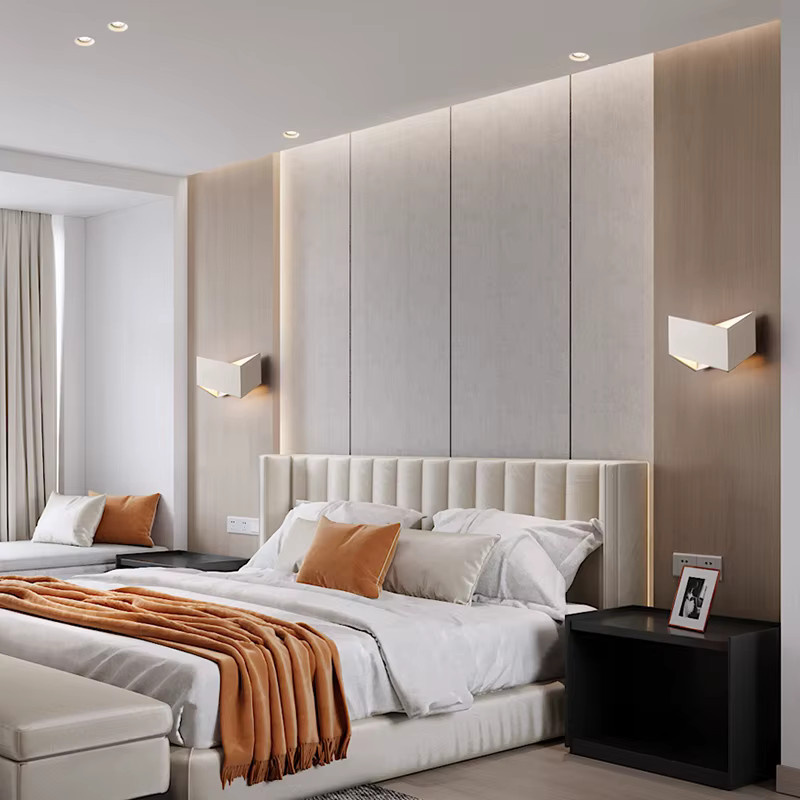 Feiyunlux Moderne LED Wandleuchte aus Aluminium in Weiß mit Warmweißem Licht für Schlafzimmer, Wohnzimmer und Balkon - Bild 3