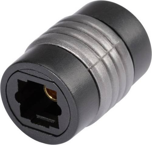 Hicon POF-709 Toslink Audio Adapter mit 2x Toslink-Buchse (ODT) in Schwarz - Bild 1