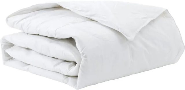 vidaXL Winterbettdecke Weiß mit Daunen und Federn B/H: 140 x 220 cm - Bild 1