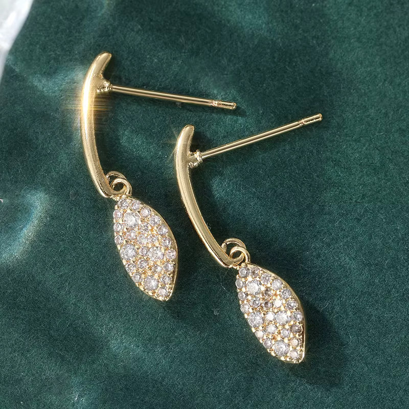 YoYo Tropfenohrringe, Zirkonia, Gold, Damen, Vintage - Bild 3