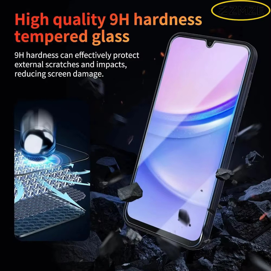 3er-Pack Displayschutz aus gehärtetem Glas für Samsung A05 A54 A71 A35 A55 A26 A90, transparent und kratzfest - Bild 3