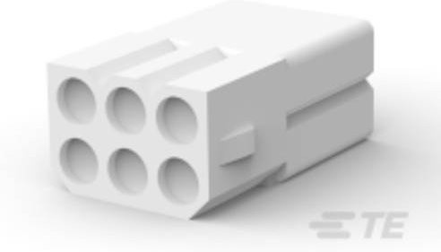 TE Connectivity 770086-1 Steckverbinder in Weiß - Bild 1