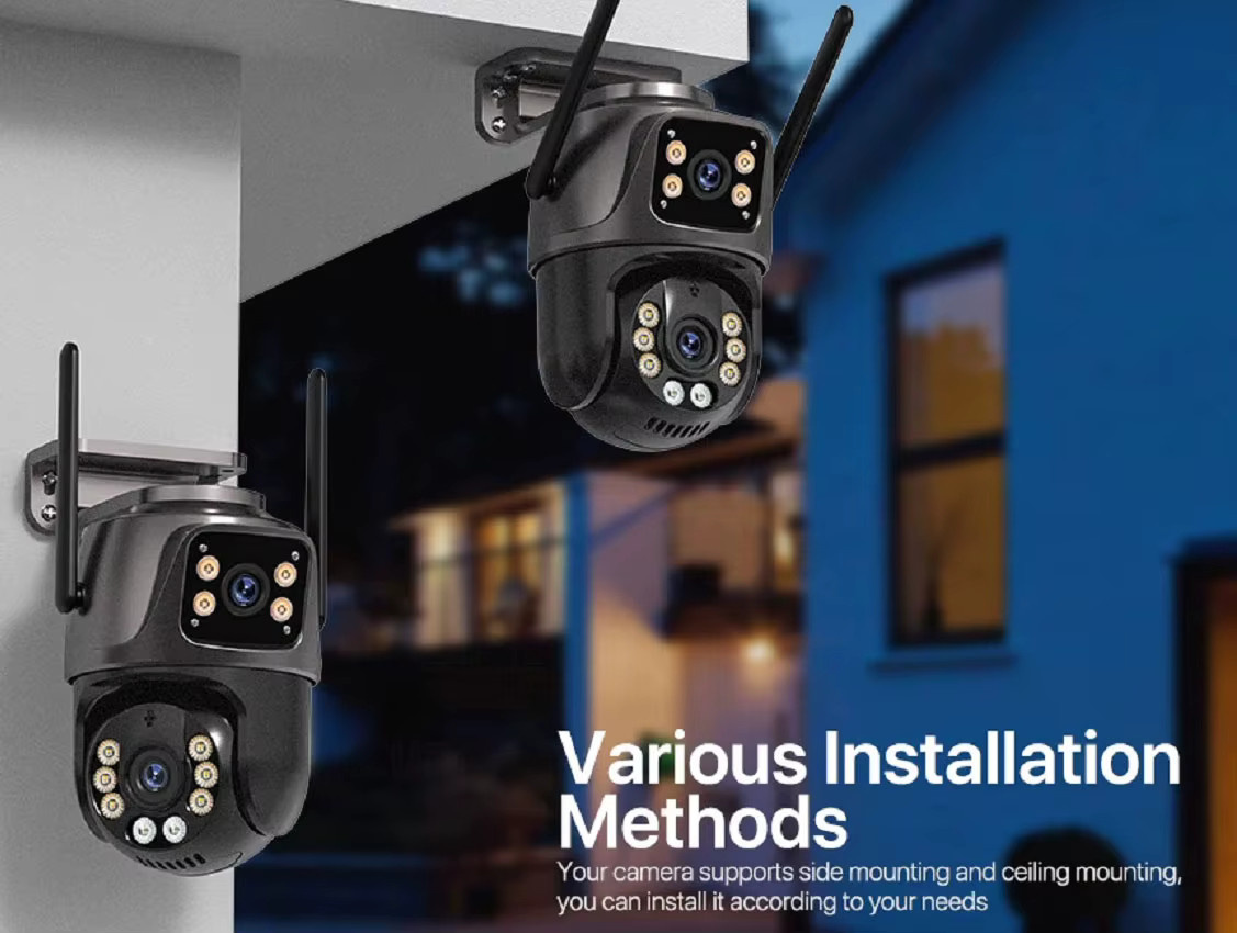Uzoom XMeye 8-Kanal 4K NVR WLAN Sicherheitskamera-Set mit 6MP PTZ Außenkameras, KI-Menschenerkennung und Nachtsicht - Bild 5