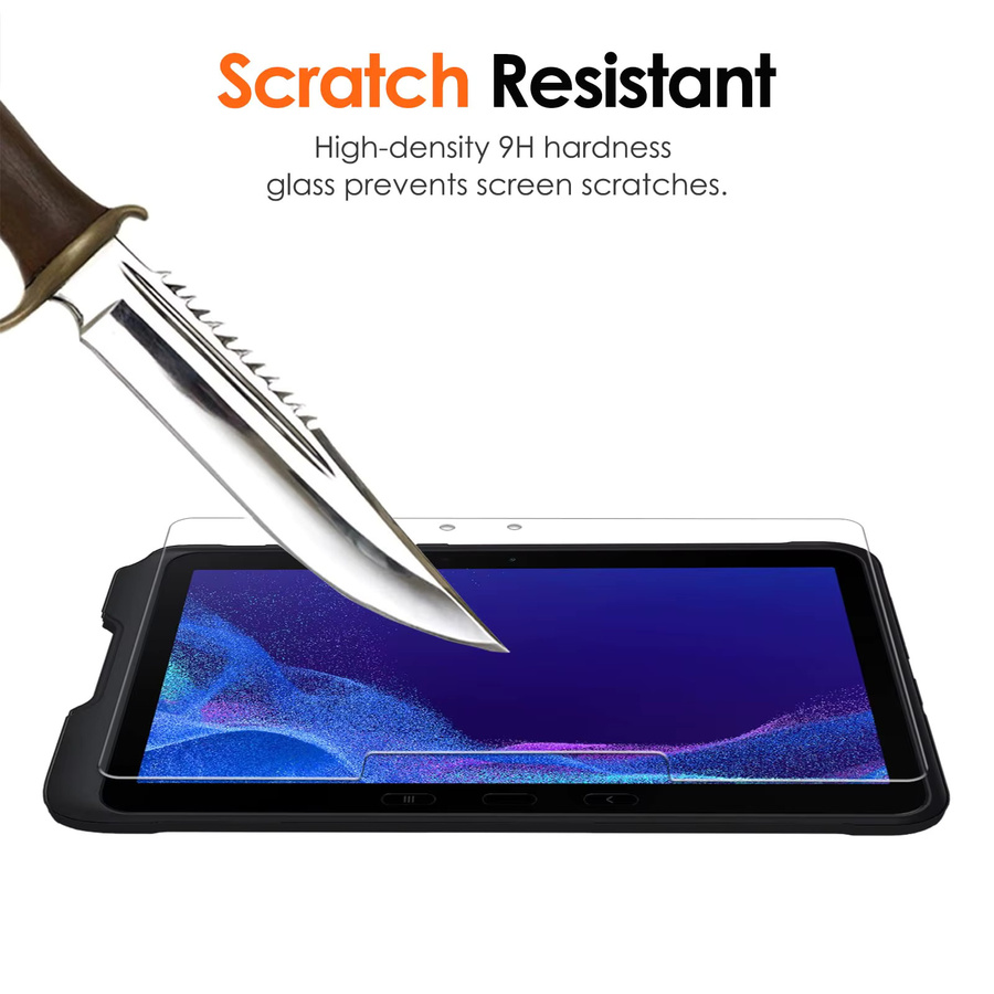 Samsung Displayschutzfolie aus 9H gehärtetem Glas für Galaxy Tab Active 4 Pro 10,1 Zoll T636, transparent - Bild 4