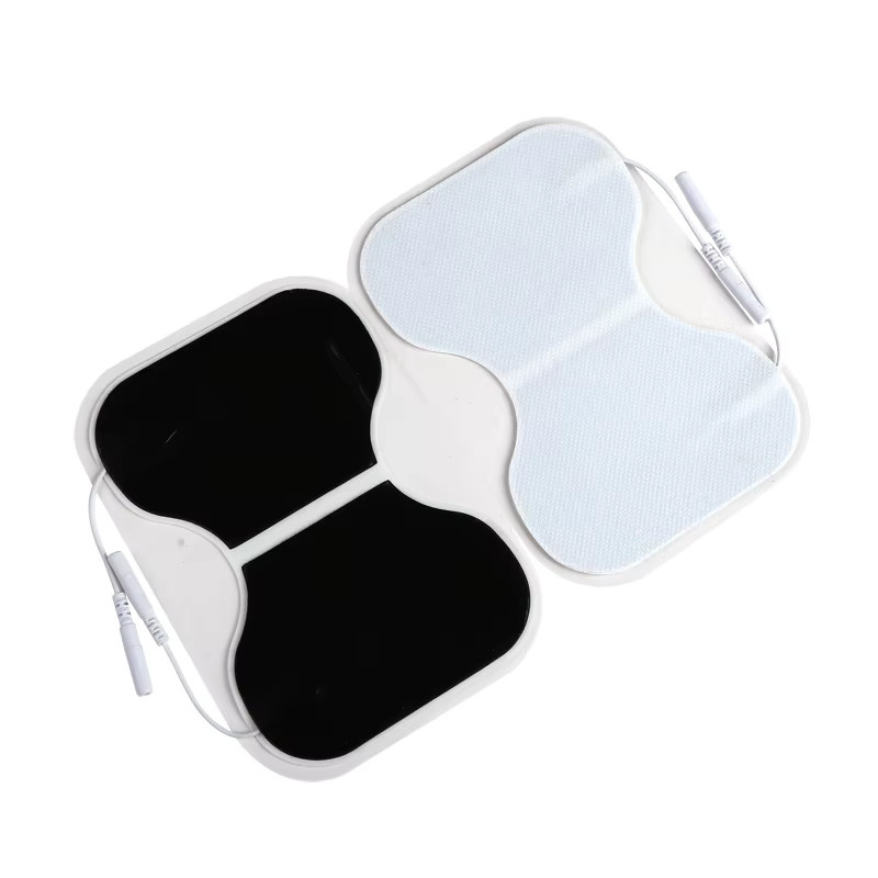 4/6 Stück selbstklebende TENS-Elektrodenpads von yinhang in Weiß, wiederverwendbare Elektroden für Muskelstimulatoren und Massagegeräte, B/T/H: 10,0 x 15,0 cm - Bild 3