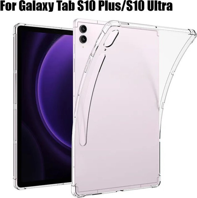 Transparente TPU-Hülle für Samsung Galaxy Tab S10 Ultra SM-X920, X926B und Tab S10+ 5G SM-X826B, weiche Tablet-Abdeckung in Klar - Bild 1