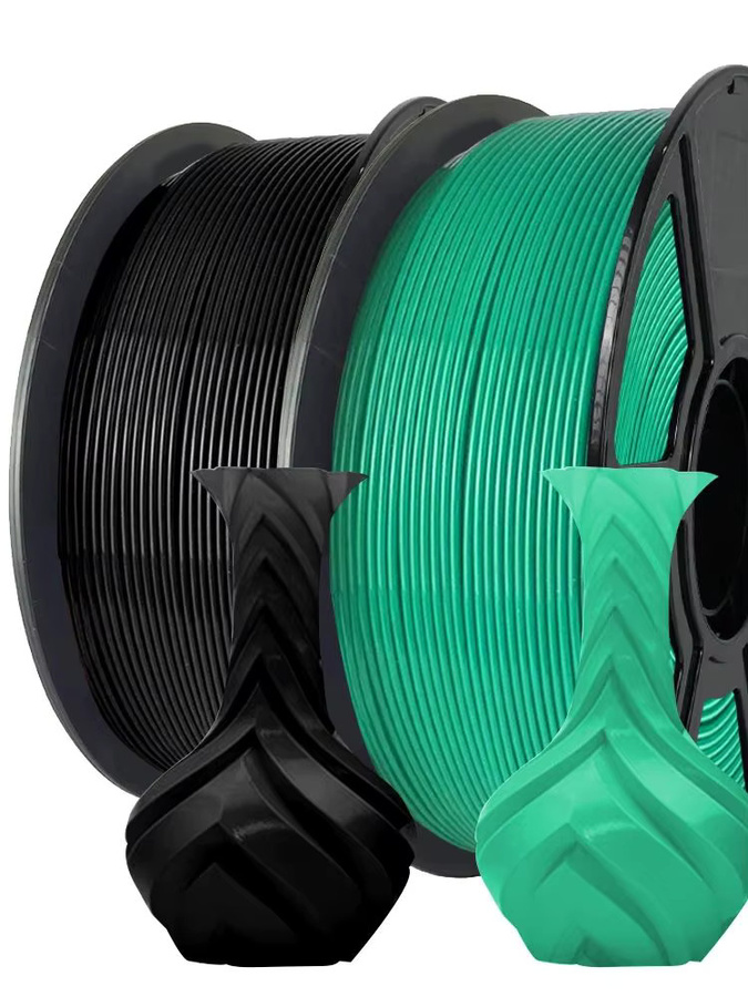 3D Maliang PLA+ 3D-Druckerfilament 1,75 mm für FDM, 250 g, Schwarz und Dunkelgrün - Bild 3