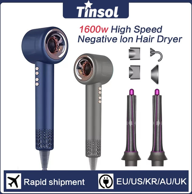 Tinsol Super Leafless Haartrockner, Blau, 1600W - Bild 1