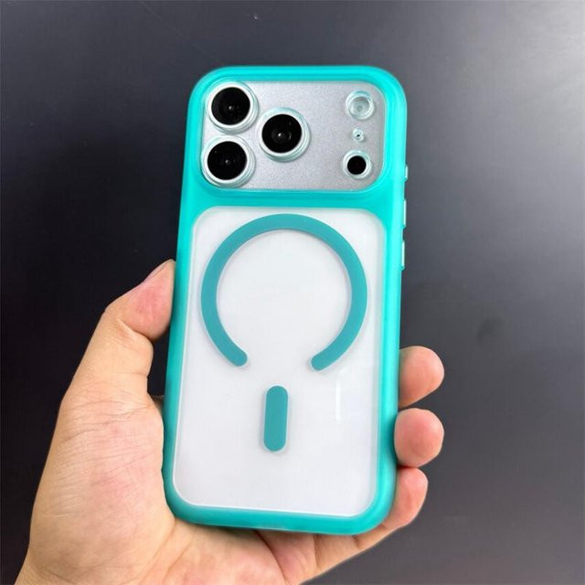 YULIN Magnetische durchsichtige Hülle mit berührbarer Kamerataste für iPhone 17, 17 Pro, 16, 16 Pro und 17 Pro Max kompatibel mit MagSafe, Farbe: Transparent - Bild 1