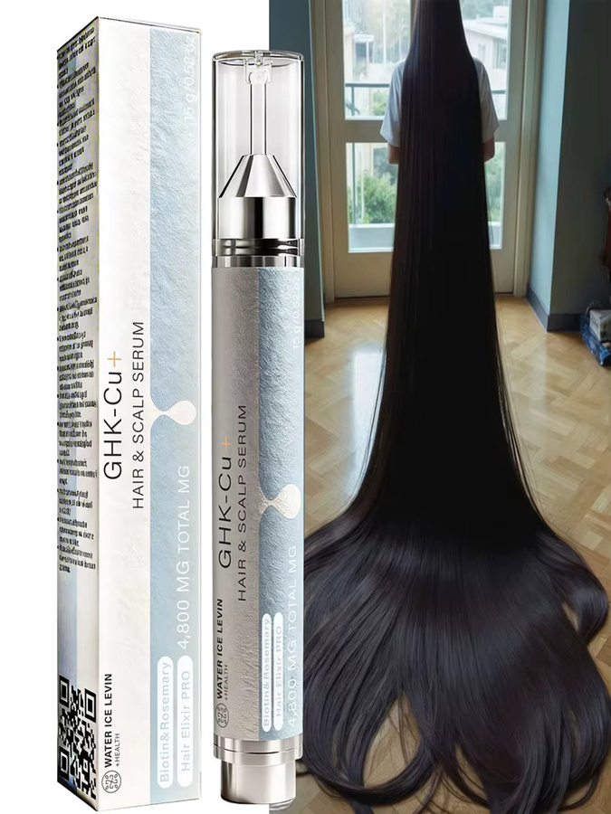 Water Ice Levin Haar- & Kopfhautserum mit Hyaluronsäure, Kollagen, Keratin & Biotin - Bild 4