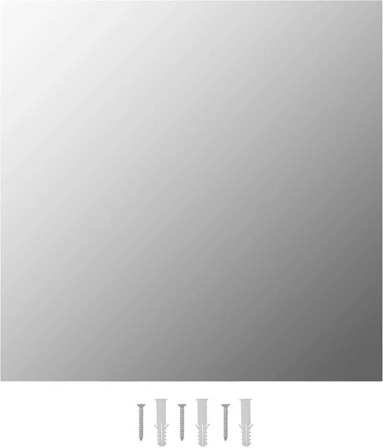 vidaXL Wandspiegel aus Glas, quadratisch, transparent, B/H: 60 x 60 cm - Bild 1