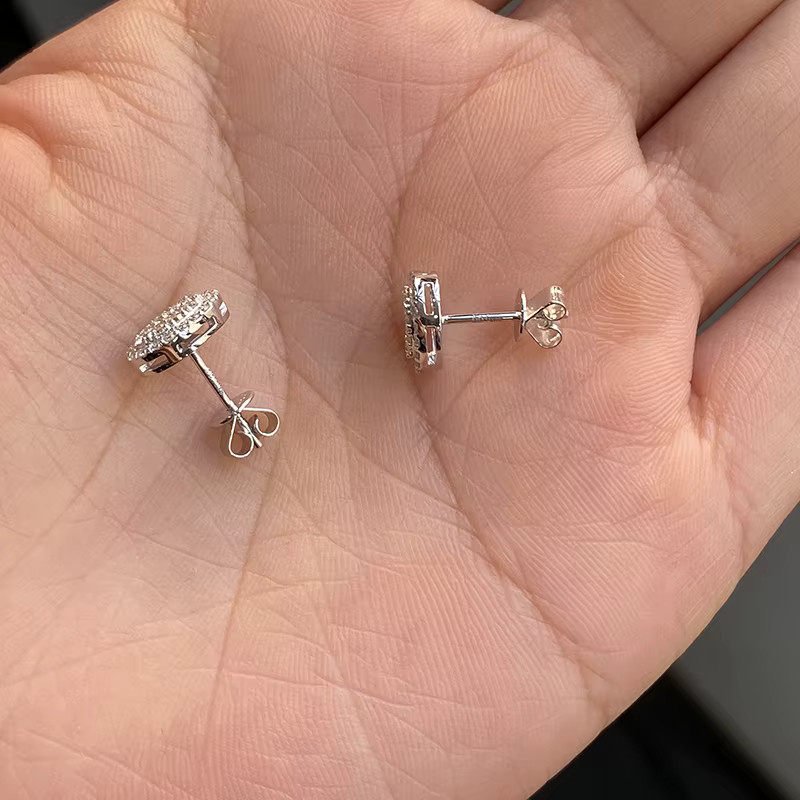 WDT.GEMS Ohrstecker, Lab Grown Diamant, 950 Platin, Damen - Bild 2