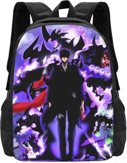 Fancy Style Studio Solo Leveling Reise-Laptop-Rucksack in Schwarz - Bild 1