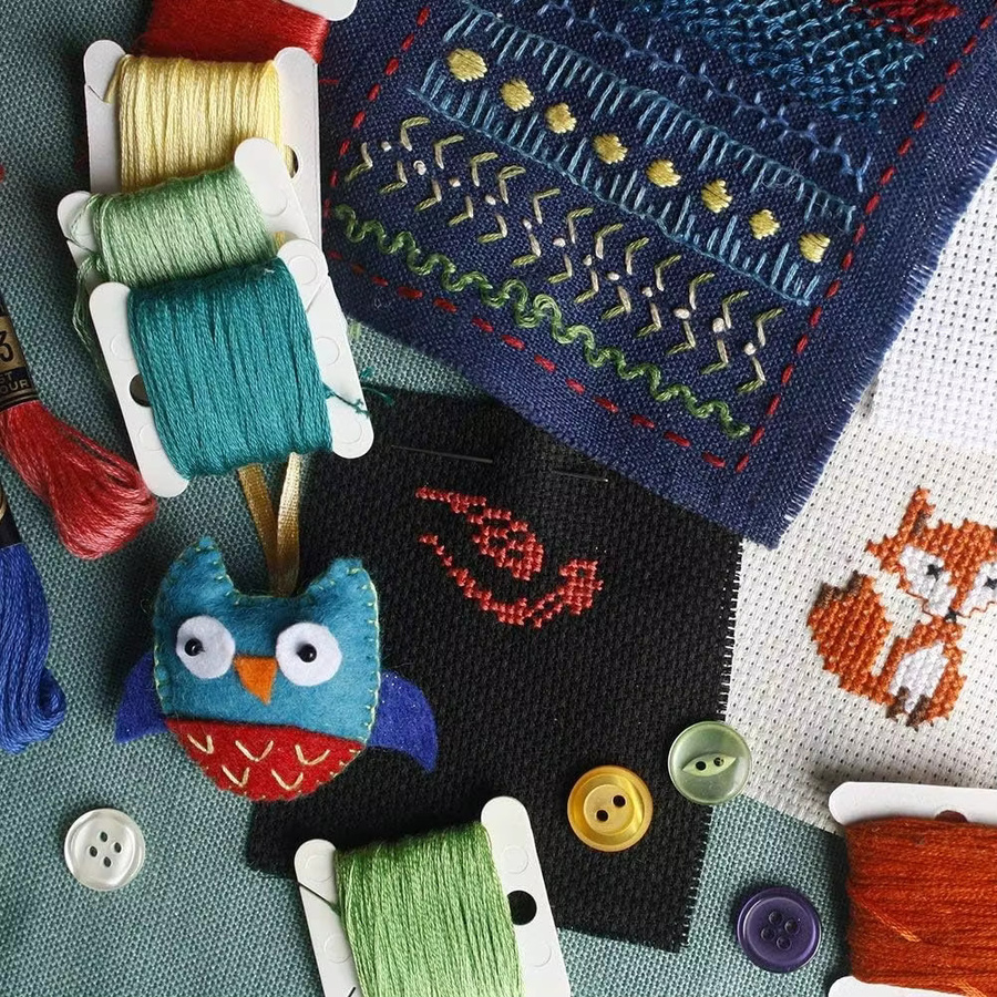 Kunststoff Zahnseide Spulen und Gewinde Organizer für Stickerei und DIY Handwerk - Bild 4