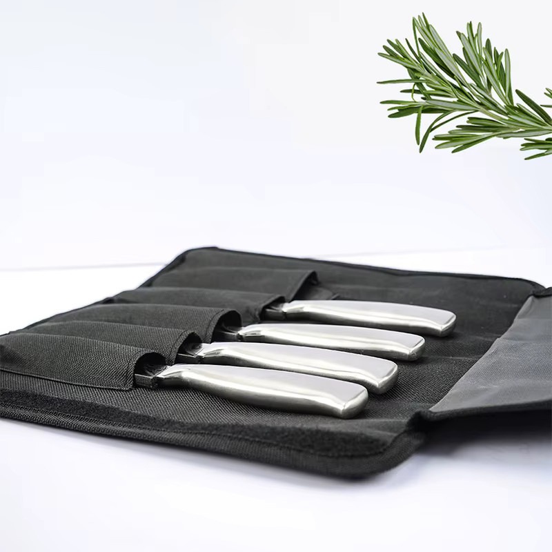 Wasserdichter Oxford Messerbeutel in Schwarz für Camping und Outdoor, tragbare Aufbewahrungstasche für Kochmesser, Breite: 30,0 cm, Höhe: 31,0 cm - Bild 6