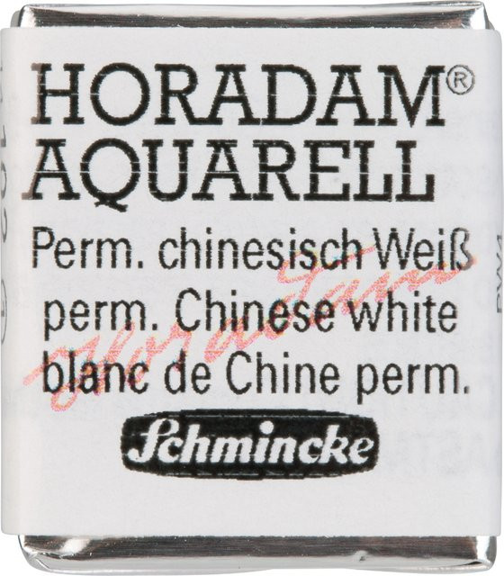 Schmincke HORADAM Aquarellfarbe Permanent chinesisch weiß im 1/2 Näpfchen - Bild 1