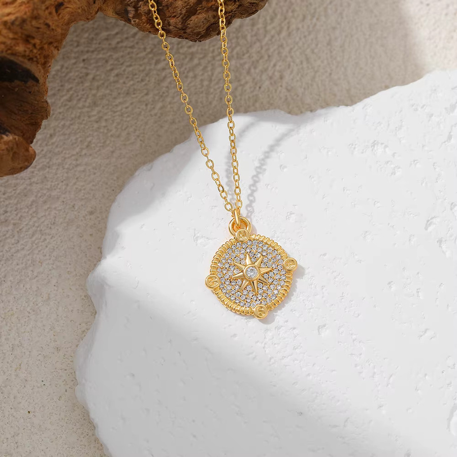 Erpels Halskette Edelstahl, Zirkonia, Gold, Damen - Bild 2