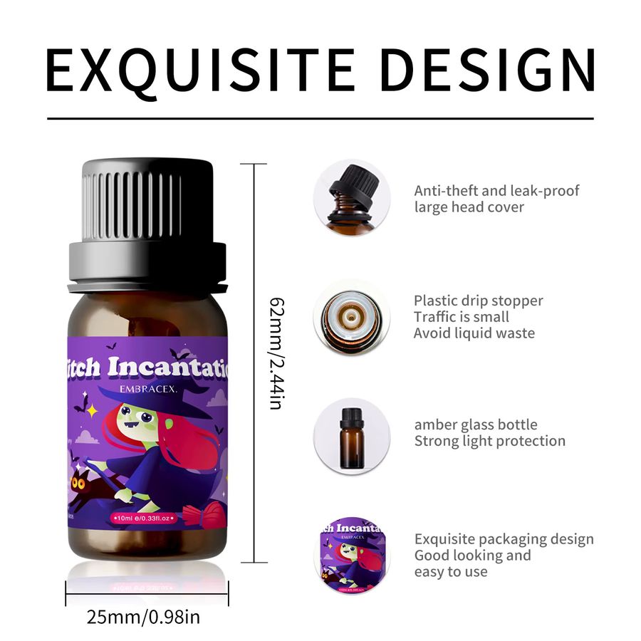 EMBRACEX Hexenbrot ätherisches Öl 10 ml für Halloween-Seifen, Kerzen und Diffusoren - Bild 3
