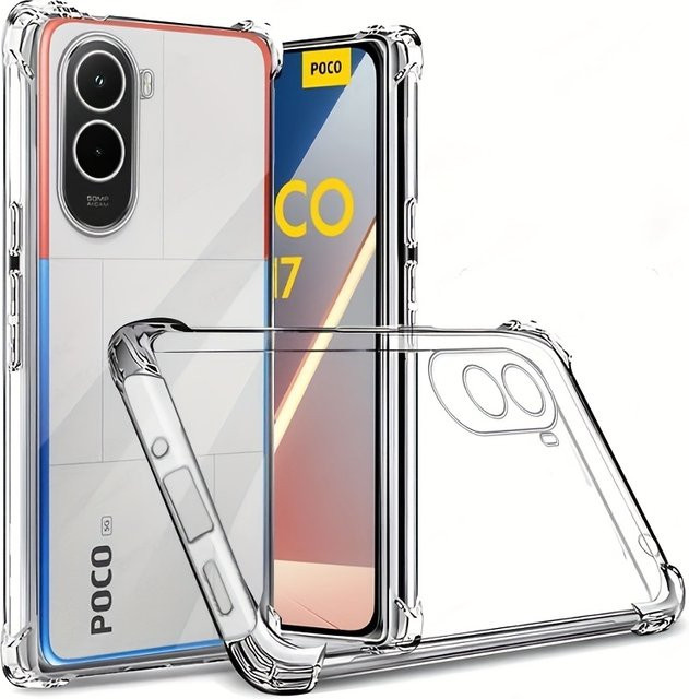 Transparente Silikon Schutzhülle für Xiaomi Poco M7 4G und 5G - Bild 1